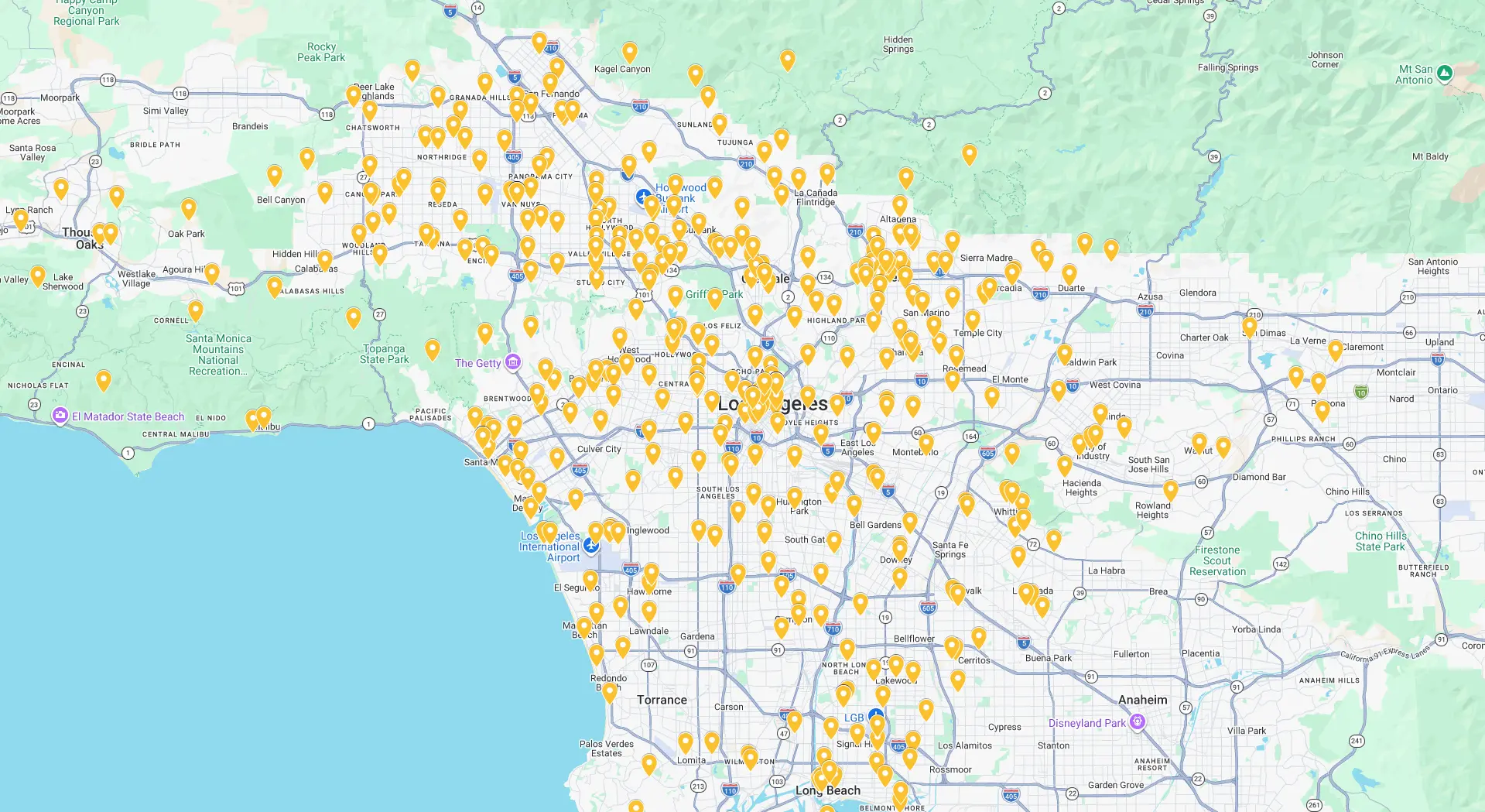 Service Areas