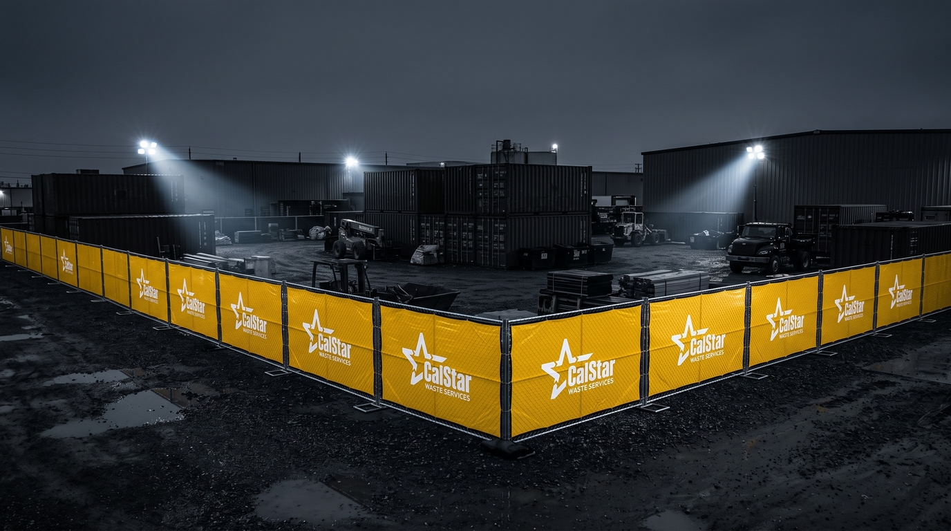 Temporary fencing at an event
